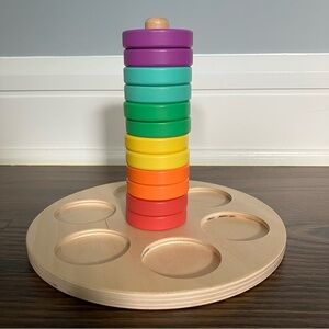 Lovevery Flexible Wooden Rings Stacking Toy
